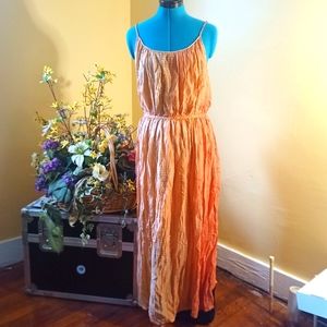 FRYE Shibori tie dye silk-like dress